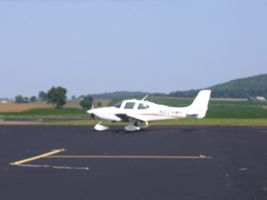 plane at Wayne County Airport